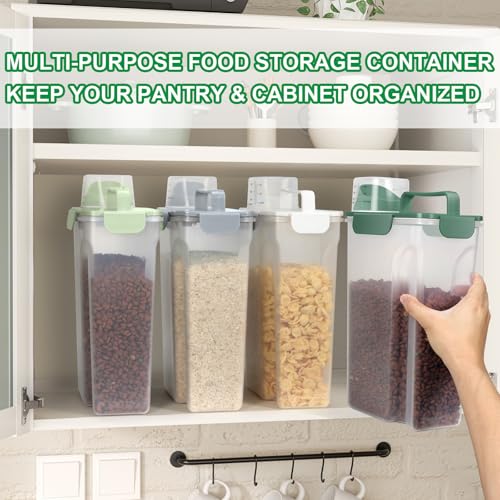 TBMax 5 Lbs Travel Dog Food Storage Container with Collapsible Dog Bowl, Airtight Pet Food Storage Dispenser with Large Spout & Measuring Cup for Kibble Dog Treat Bird Seed Container -Dark Green - color: Dark Green 6Qt