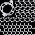 Qunclay 1500 Pcs Tomato Clips Plant Support Clips for Outdoor Plants Bulk String Trellis Grape and Tomato Vine Climbing Plants Plastic White Garden Grow Upright Makes Healthier 1" Inner Diameter