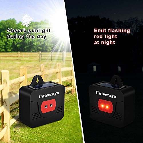 Coyote Deterrent Solar Predator Control Light, 4Pack | Deer Repellent Device, Nighttime Animal Repeller, Fox Skunk Raccoon Repellent, For Outdoor Garden Yard Chicken Coop
