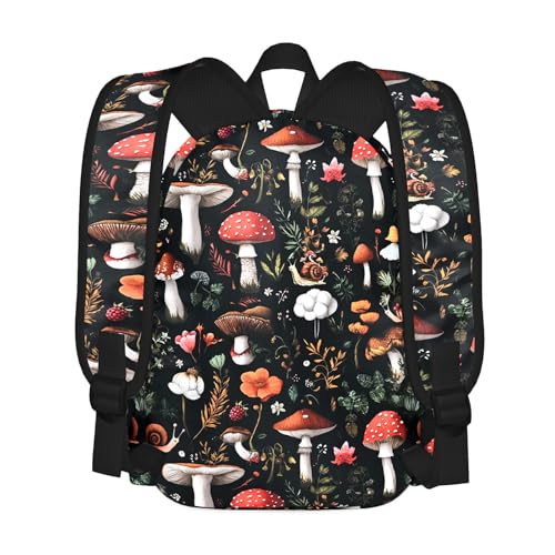 Mushroom Kids Backpack School Backpack Teens Bookbag for Girls Boys Hiking Camping Travel Sports - color: Mushroom