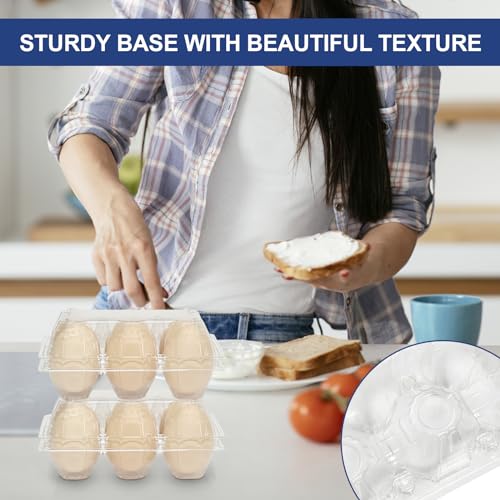 Pintuson Large 120 Pack Egg Cartons Cheap Bulk, Jumbo Egg Carton - 6 Count Duck Cartons Bulk - Exact Large Half Dozen - color: Large-120PK-6CT