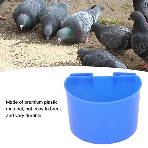 aqxreight Bird Food Bowl 20 Pack Plastic Feeder Cups Birdcage and Food Dispenser Set for Pigeons Small Birds Easy to Install Feeding Trough