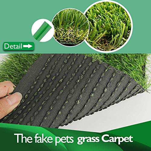 PINVNBY 4 Pcs Chicken Nesting Box Pads,12"x12" Washable Artificial Grass Rug Carpet Fake Grass Synthetic Turf Mat for Chicken Coop Pet Garden Lawn Indoor Outdoor - size: 【Green|4 PCS】