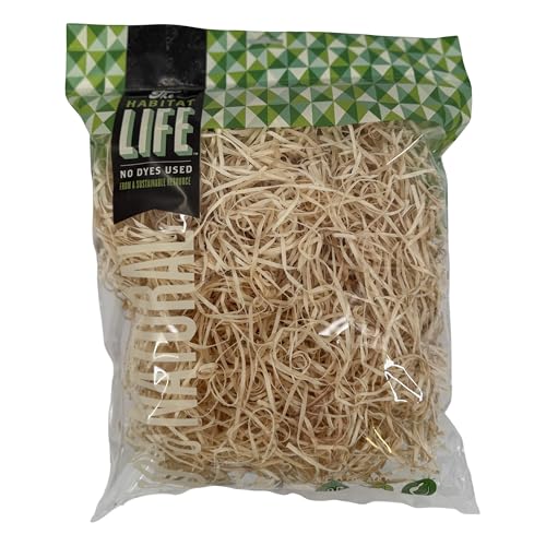 Aspen Wood Excelsior, Ribbon Cut, Medium 1-Pack | Natural Aspen Wood Excelsior for Crafts & Animal Bedding, Cages, Soft & Absorbent, Dye-Free, Family Owned, USA Made - size: Medium 1-pack, style: Ribbon Cut