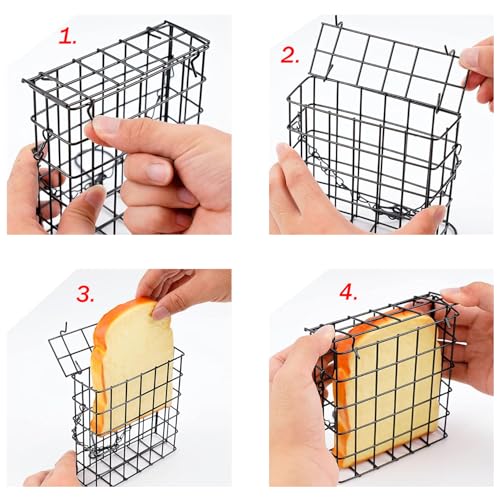 Two of Durable Outdoor Garden Yard Patio Suet Bird Parrot Easy Open Reusable Feeders Squirrel Proof for Outside Wild Bird Parrot Woodpecker Hummingbird Hanging Fruit Capacity Suet Cake Food - style: Regular