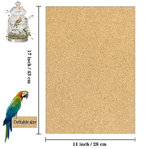 Gravel Paper for Bird Cage,BirdCage Liner Papers Cuttable Gravel Liner Sea Sand Paper Pet Animal Cages Cushion Great for Hard-Billed Birds Parrot | Clean Safe & Aids in Digestion (8 PCS - 17" x 11") - size: 8 PCS - 17" x 11"