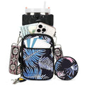 Water Bottle Carrier bag with Strap Phone Pocket for Walking, Hiking, Cycling - color: 11-Printed Black, size: 32oz-40oz
