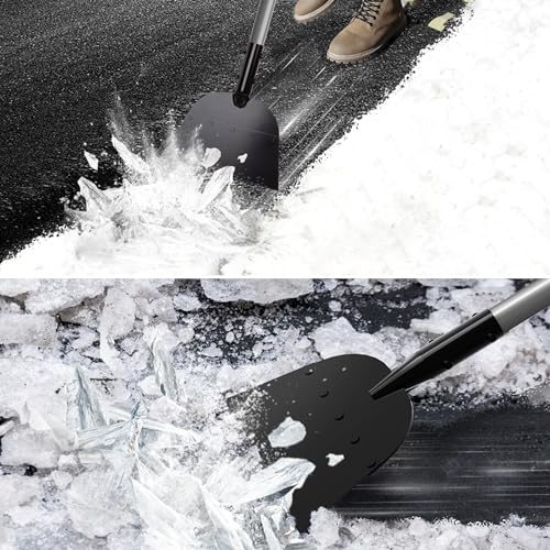 Walensee Floor Scraper, Long Handle Flat Shovel for Weeding and Lawn Edging | Wide Flat Blade Removes Weeds, Moss And Debris From Yards, Patios And Sidewalks, Also Scraping Light Ice And Snow In Winter.