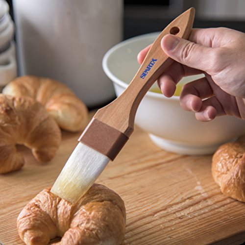 SPARTA Flat Nylon Pastry Brush – 4039600 Pastry Brush for Baking with Hardwood Handle and Nylon Bristles for Kitchens, Restaurants or Catering, 1.5in