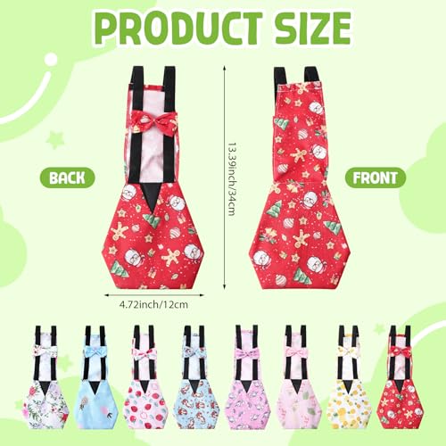 8 Pcs Chicken Diapers Bird Diaper Reusable Duck Diapers Waterproof and Adjustable Chicken Accessories Poultry(M) - size: M