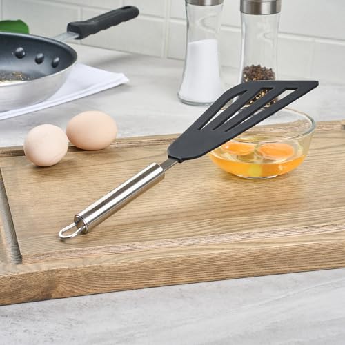 Restaurantware Black Silicone Fish Egg Turner Spatula - size: Silicone Fish/Egg Spatula