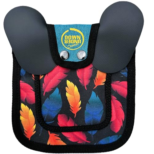 DOWN UNDER OUTDOORS 2 Small Bantam/Young Chicken Saddles (Feathers & Flora) | Adjustable Straps, Chicken Apron, Poultry Saver, Pet Supplies, Including Shoulder Cover, 14 oz Breathable Cotton Canvas - color: Feathers and Flora