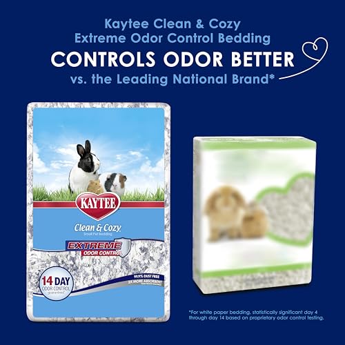 Kaytee Clean & Cozy Extreme Odor Control Bedding, Made for Small Animals, 40 Liters - size: 40 Liters