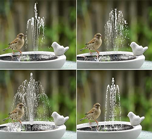 Lewisia 3-Tier Solar Cascade Hanging Bird Bath Fountain with Water Pump & Blue Bowl Attract Wild Birds Humming Birds - size: With Bowl