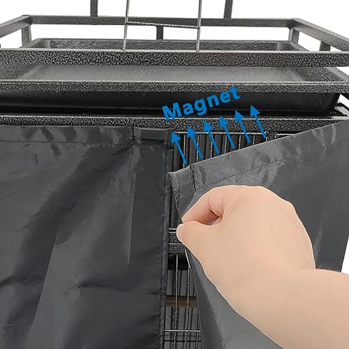 Easily Good Night Bird Cage Cover for Large Bird Cage with Play Top with Storage Pocket,68" - size: 68”