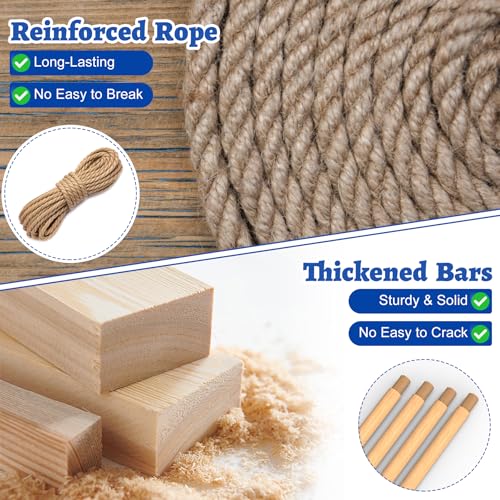 Chicken Roosting Perch Chicken Ladder Chicken Swing for Coop, Adjustable Length Chicken Roosting Bars for Poultry and Chickens, Chicken Run Toys Accessories, Easy to Install & Clean