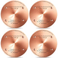 4 Pcs 4" Bird Bath Copper Disk, 0.6mm Thick | For Outdoor Birdbath Bowl Purification, Chemical-free Cleaner Keeps Water Fresh, Reinforced Thickness for Long-lasting Use - style: Classic