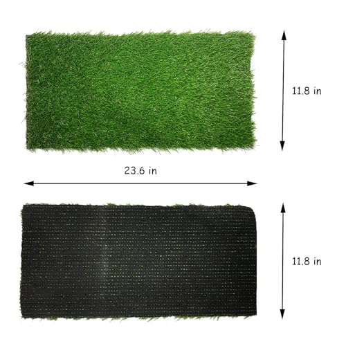 kathson 2 Pcs Large Chicken Nesting Pads,11.8 X 23.6 in Cuttable Artificial Grass Rug Carpet Washable Synthetic Turf Mat Nest Box Bedding Liners for Egg Laying Pet Garden Lawn Indoor Outdoor - size: 2 Pcs