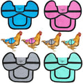 COOPED UP Canvas Chicken Saddle for Medium-Large Hens with Larger Wing Cover and Adjustable Straps - Variety, 4 Pack - color: Multi