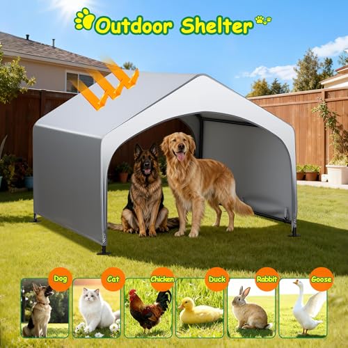 Outdoor Dog Tent Waterproof, Versatile Canopy Tent for Pets | 4'X4'X3.3' Dog Tent, Windproof & Waterproof, Easy To Clean, Spacious Rest Space Suitable For Pets