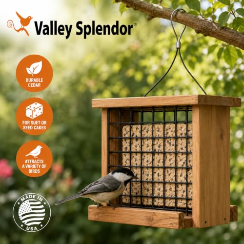 Cedar Seed Cake Bird Feeder - Made in USA