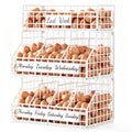 Egg Holder Countertop, Large 3T Chicken Egg Basket for Gathering Fresh Eggs | Egg Storage Organizer with Adjustable 5 Divider & Label, Stackable Wall Mounted Egg Collecting Basket Rack, XXL White - color: 3T XXL White