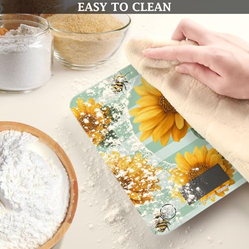 Food Scale Kitchen Scale Food Scales Digital Weight Grams and Ounces Small Electronic Food Scale for Baking Cooking Bee - color: Bee