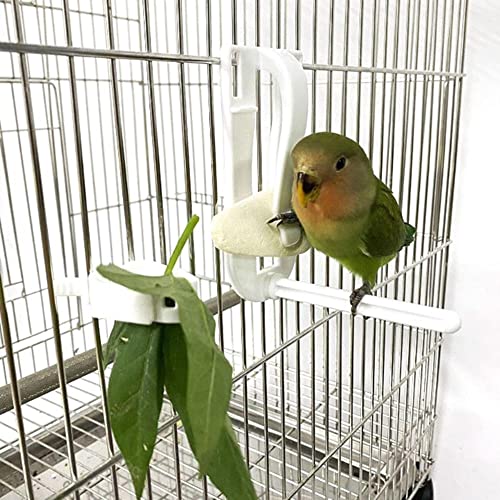 Bird Cage Food Holder, Parrot Fruit Vegitable Bracket, Pet Feeder Clip Accessory, for Budgie Parakeet Cockatoo Macaw Cockatiel Conure(Vegetable) - size: Vegetable