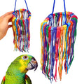 Bonka Bird Toys 51213 Large Aglet Heaven 9" Hanging Cotton Shoelace Ring Toy for Medium to Large Birds Like Eclectus Amazons African Greys - size: Large