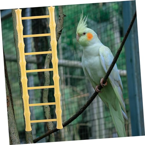 Toyvian Hamster Ladder, Hanging Bird Ladder Cage Accessory | Wooden Climbing Step For Small Birds And Hamsters For Cage Exercise And Habitat Decoration