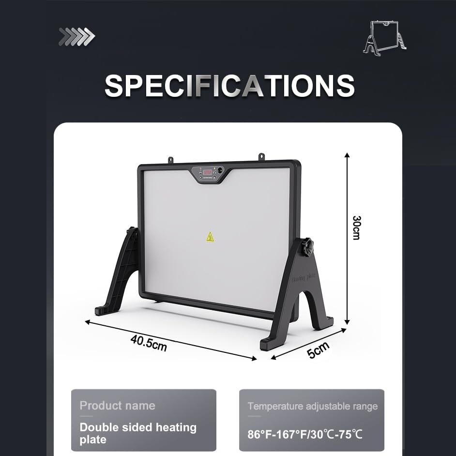 Upgraded Chick Heating Plate with Adjustable Height & Angle, Thermostatic Control Chick Warmer Pad for Enclosed Indoor Space – Ideal for Chicks, Ducklings, Quail, and Birds