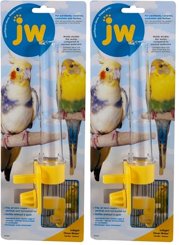 JW Clean Water Silo Bird Waterer (Pack of 2) - size: TALL (Pack of 2)