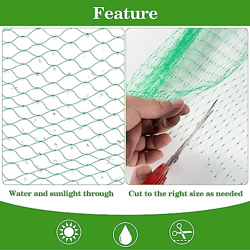 Sukh Bird Netting for Garden 13x33ft - Mesh Net for Garden Protection | Plastic Netting Cover for Trellis, Fence & Pond, Deer & Squirrel Proof for Fruit Tree Plant, Poultry Chicken Coop Cover