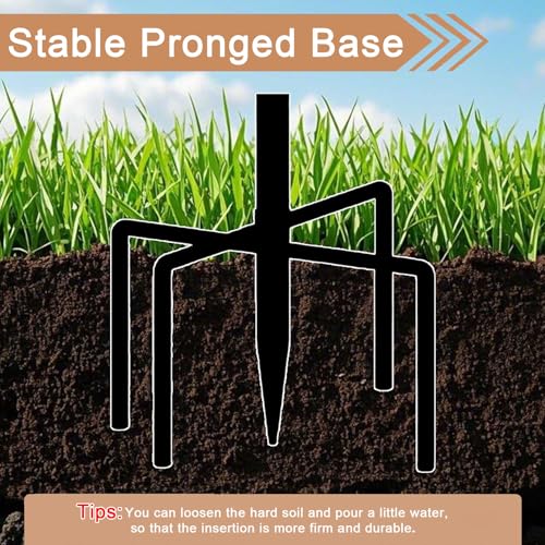 3" Deep Metal Bird Bath for Outdoors, Removable 13" Dia Bowl with Stable Upgrades Stake, Easy to Clean Birdbaths for Garden Yard Lawn Decor 1.4 Gallon (Pack of 2) - size: 13 "diameter, 3" depth (Pack of 2)