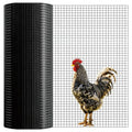 Black Hardware Cloth, 48'' x 100' 1/2 inch 19 Gauge, Chicken Wire Fencing, Welded Wire Fencing, Wire Mesh Roll, Cage Wire, Garden Fencing, Wire Cloth, Animal Enclosure & Garden Protection