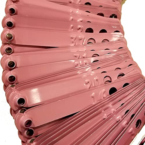 Leg Bands NOT Stamped Aluminum Chicken Poultry Duck Leg Identification Rings (100, Pink) - color: Pink