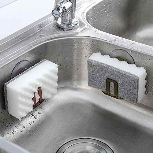 Heavy Duty Suction Cups for Windows, Shower Caddy and Bird Feeders, 4 Pack | 2 inch silicone suction cup with hole, fits sink caddy and hummingbird feeders, holds up to 4.4 lb, clear, reusable