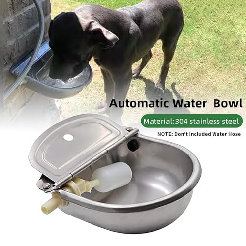 Automatic Livestock Waterer,304 Stainless Steel, for Cattle Dogs Horses | Auto Refill | Rust-Proof|Easy Install & Clean | Automatic Water Dispenser for Large Dogs