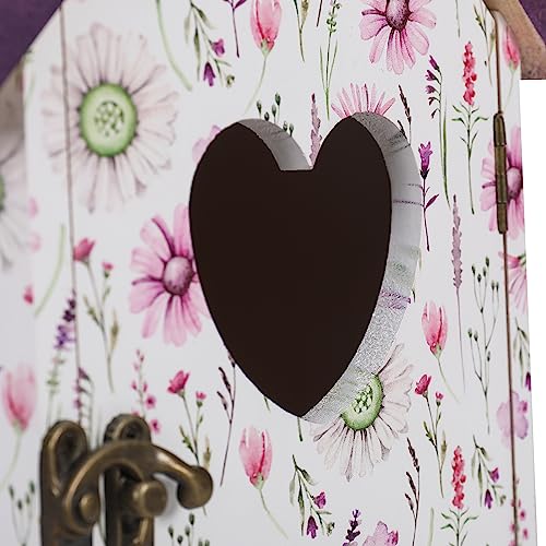 ARTAWEIN Flowering shrubs Bird House Attract Bird as Nesting spot Elegant Garden Decor Nesting Boxes for Birds Solid Wood Garden Bird House | Decoratvie Birdhouse for Kid's Play or Home Decoration