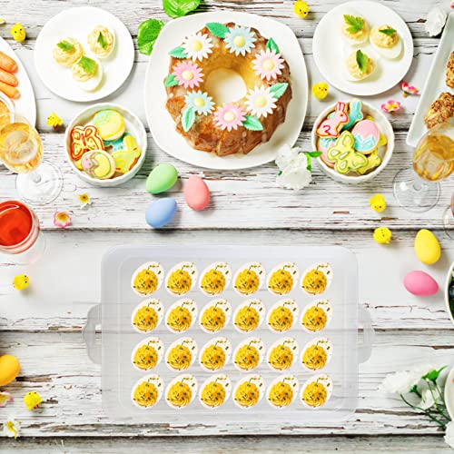 Anyumocz 72 Eggs Holder,3-Layer Deviled Egg Tray with Lid,Egg Containers for Deviled Egg,Egg Carrier Box Dispenser Container with Handle for Refrigerator - style: 3-Layer 72eggs