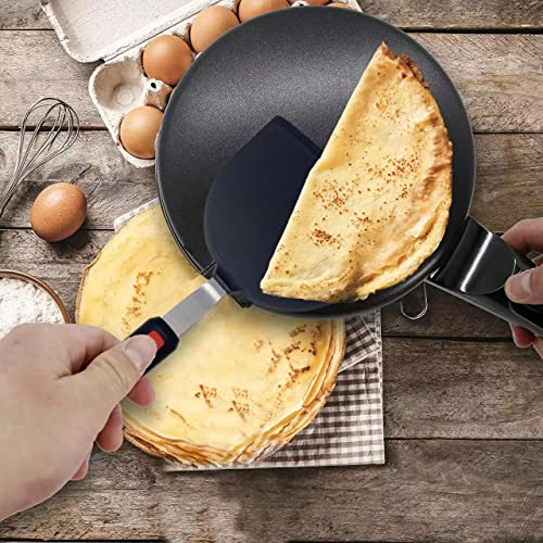 Silicone Fish Spatula Turner Half-Round Dense Spatulas Omelette Pancake Spatulas for Nonstick Cookware Egg 600°F Heat-Resistant - color: Half-Round Gray-Black