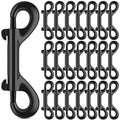 ERKOON 3.5 inch Double Ended Bolt Snaps Hooks 110lbs Load Capacity Zinc Alloy Double Sided Clips Heavy Duty Trigger Snap for Dogs Leashes/Water Bucket/Horse Feed/Hammocks (22 Pack) - size: 22 Pack