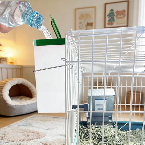 4Pack Rabbit Water Bottle for Cage, 32oz Small Animal Water Dispenser Water Bottle for Small Pet/Bunny/Ferret/Hamster/Guinea Pig/Rabbit/Chinchilla/Mouse/Rat/Gerbil (4)