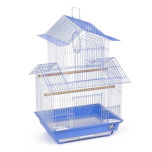 Prevue Hendryx SP1720-2 Shanghai Parakeet Cage, Blue and White - color: Light Blue