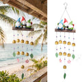 Gnome Wind Chime for Outside, Resin Wind Bells for Garden Decor | 29" Wind Chimes Outdoor with 3 Resin Gnome Statues and 8 Metal Bells, Soothing Tone Wind Bell Chimes, Housewarming Gifts - size: Gnomes