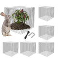 UNIFAMILY 20 Pcs Plant Protectors from Animals, 5 Packs Metal Wire Plant Cage, Garden Protector Cage from Deer, Mesh Garden Protector from Rabbits, Chicken Wire Plant Covers from Animals - size: 20 Pcs Plant Protectors