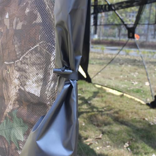 Camping Tent Hunting Blind See Through with Carrying Bag, 4-6 Person Pop Up Ground Blinds 270 Degree, Portable Camo Hunting Tent for Deer Turkey Hunting
