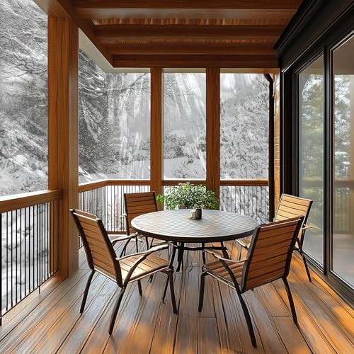 6.6x13ft Anti-Tear Clear Tarp Waterproof - 2pcs Windproof Poly Tarpaulin, Heavy Duty Transparent Enclosure with Grommets for Covering Chicken Coops Greenhouse Garden Plants - size: 6.6x13ft