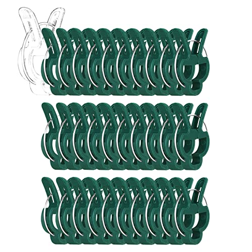 Yinghezu 30 Pcs trumpet 1 inch Plant Support Clips Tomato Plant Clips | Flower and Vine,Garden clips for Supporting Stems,Vines Grow Upright Climbing,Tool for Straightening,Tomato Cage,Trellis. - size: 30 PCS trumpet