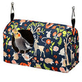 ShuRung Parrot Cockatiel Warm House Bird Nest Bed Winter Hanging Hammock Birds Sleeping Bed Parrot Hideway Bed Polyester Fabric for Parrot Parakeet Cockatiels Budgies Lovebird African Grey (S) - size: S